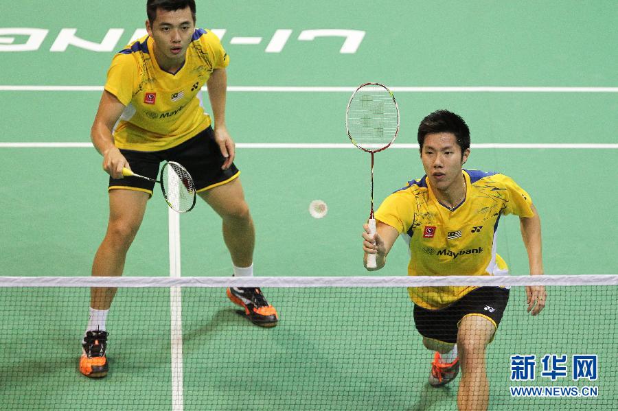 （体育）（37）羽毛球——汤姆斯杯决赛：马来西亚队对阵日本队