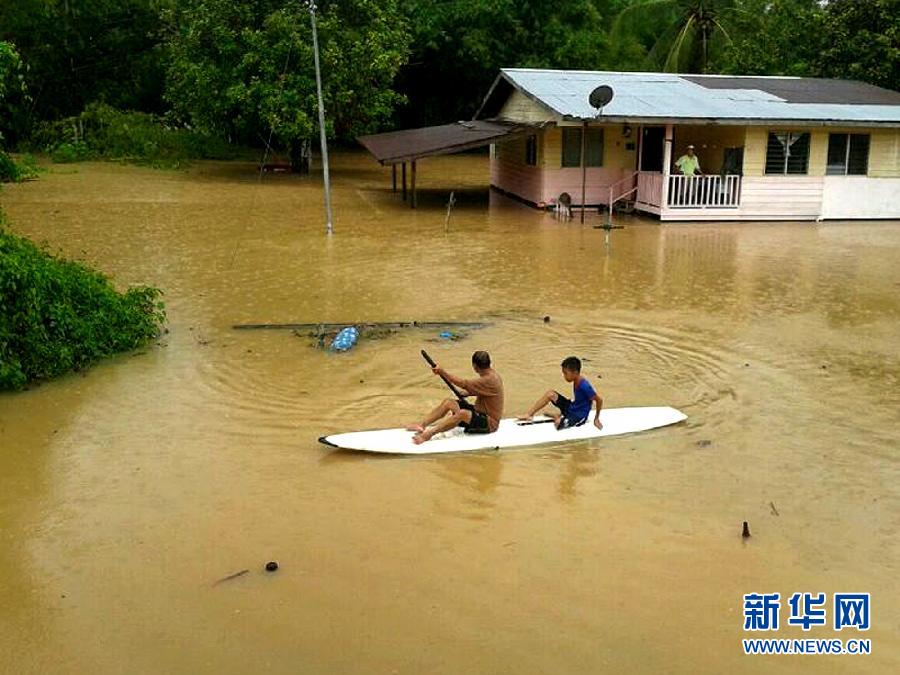（国际）（3）马来西亚沙巴州发生水灾