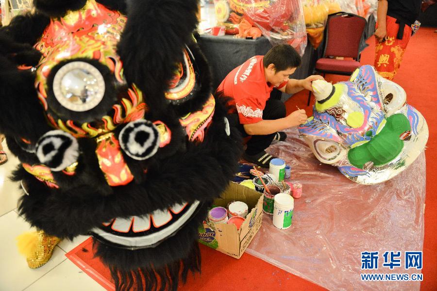 （国际）（2）“百狮盛会”舞狮文化大汇演在马来西亚举行
