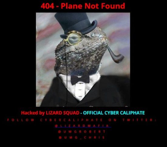 挺ISIS黑客攻陷马航网站 留言：“找不到飞机”