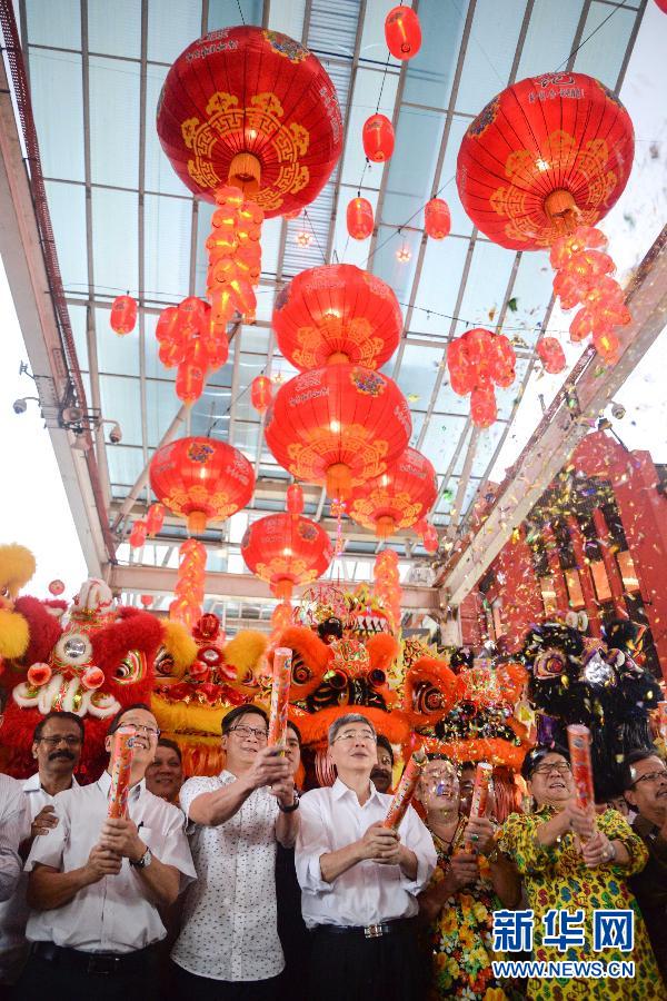 （XHDW）（2）马来西亚茨厂街举行新春亮灯仪式