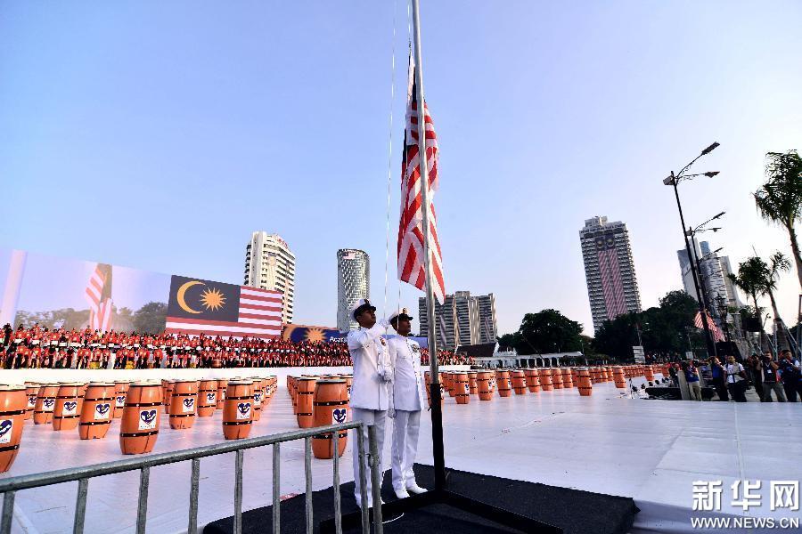 （国际）（1）马来西亚进行国庆游行庆典彩排