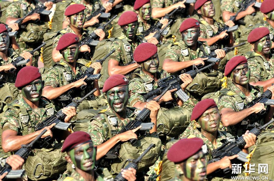 （国际）（3）马来西亚进行国庆游行庆典彩排