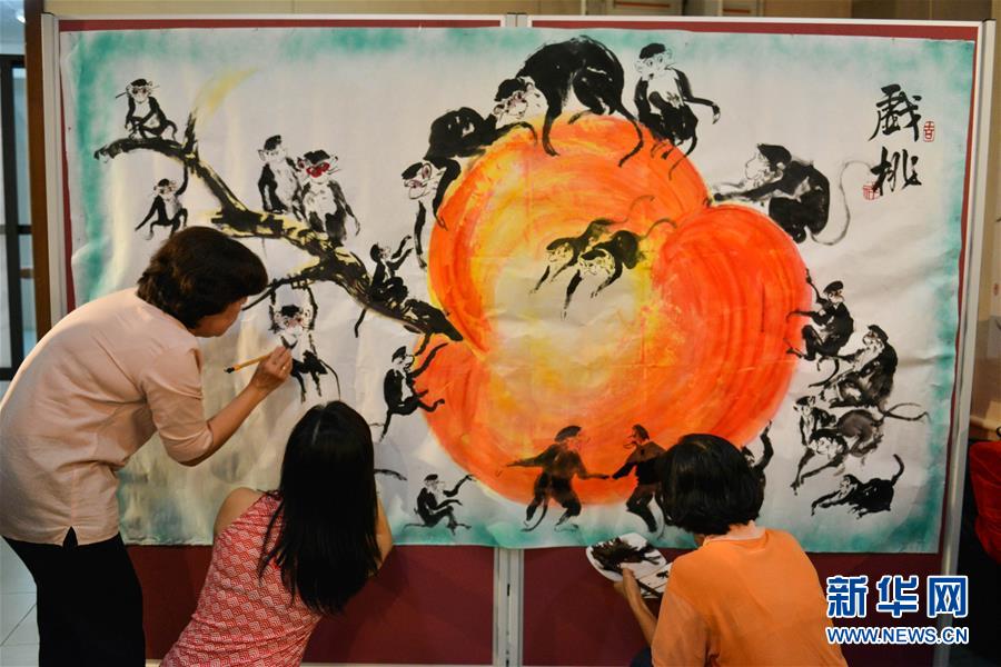 （XHDW）（1）“变，变，变”百猴画展在马来西亚举行