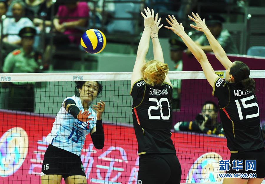 （体育）（2）排球&mdash;&mdash;世界女排大奖赛：泰国胜德国