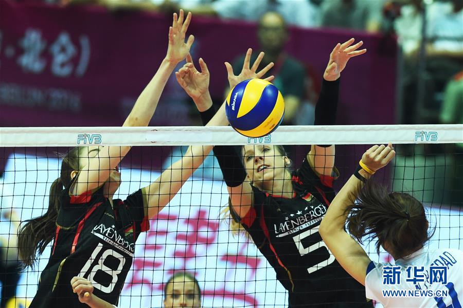 （体育）（3）排球&mdash;&mdash;世界女排大奖赛：泰国胜德国