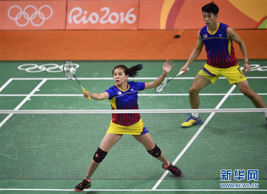 羽毛球--混合双打决赛:马来西亚选手获亚军